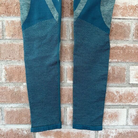 Fabletics Women's High Waisted Seamless Dot Tight Leggings XS Teal Blue - Picture 5 of 11